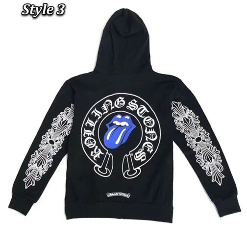 Rolling Stone Chrome Heart Zip-Up Hoodie - Image 5