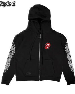 Rolling Stone Chrome Heart Zip-Up Hoodie