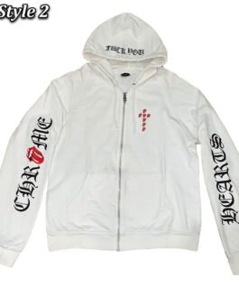 Rolling Stone Chrome Heart Zip-Up Hoodie