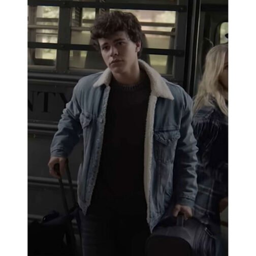 Chucky Season 2 Zackary Arthur Shearling Denim Jacket - Image 2