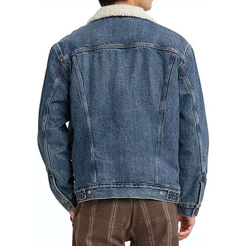 Chucky Season 2 Zackary Arthur Shearling Denim Jacket - Image 3