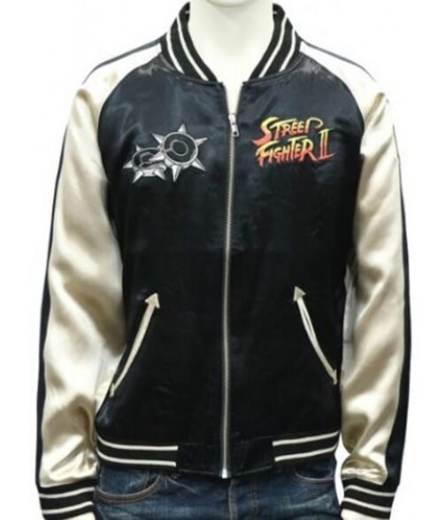 Chun Li Bonus Stage Street Fighter II Bomber Jacket - Image 7