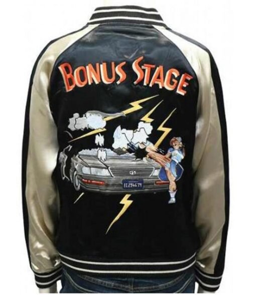 Chun Li Bonus Stage Street Fighter II Bomber Jacket - Image 9