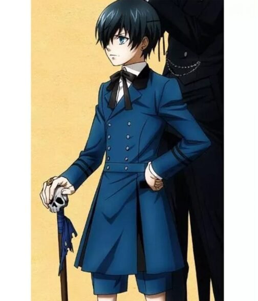 Ciel Black Butler Double Breasted Blue Coat - Image 2