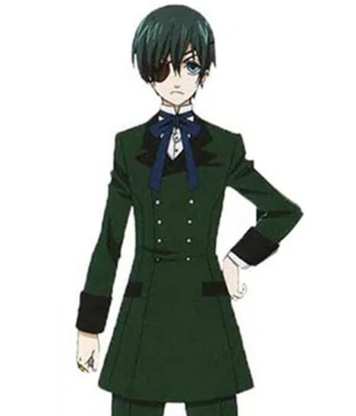 Ciel Phantomhive Black Butler Double Breasted Coat - Image 2