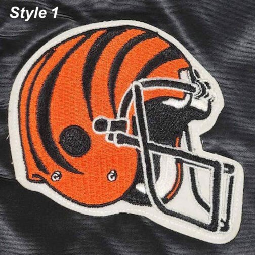 80s Cincinnati Bengals Black Satin Jacket - Image 7