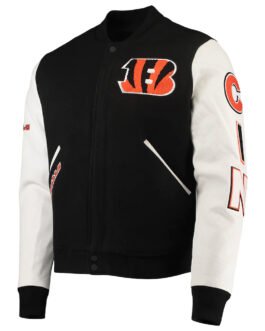 Cincinnati Bengals Black/White Varsity Jacket