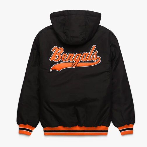 Cincinnati Bengals Black Hooded Jacket - Image 2
