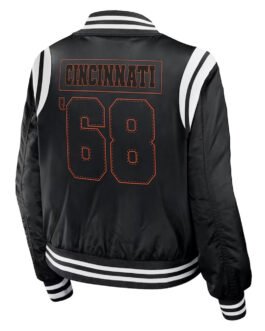 Cincinnati Bengals Black Bomber Full-Zip Jacket