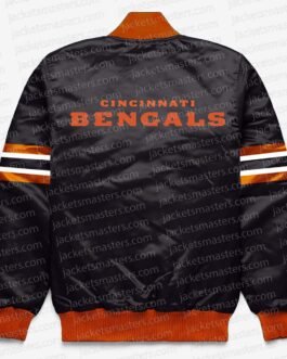 Cincinnati Bengals Button Down Black Jacket