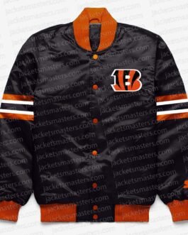 Cincinnati Bengals Button Down Black Jacket
