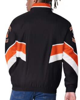 Cincinnati Bengals Captain Black Varsity Satin Jacket