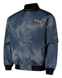 Cincinnati Bengals Charcoal Bomber Full-Zip Jacket