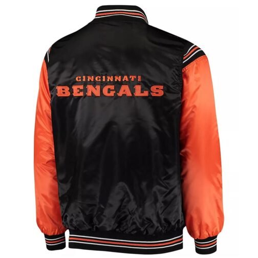 Cincinnati Bengals Enforcer Varsity Satin Jacket - Image 2