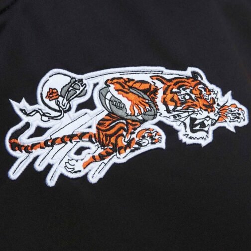 Cincinnati Bengals Heavyweight Black Satin Jacket - Image 4