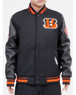 Mash Up Cincinnati Bengals Varsity Black Jacket
