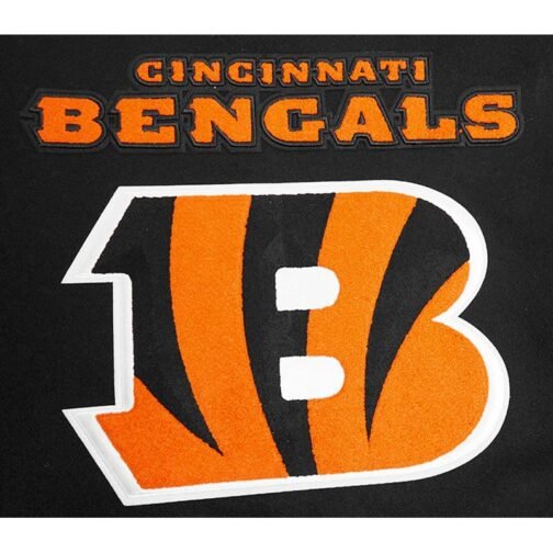 Cincinnati Bengals Mashup Rib Varsity Wool/Leather Jacket - Image 7