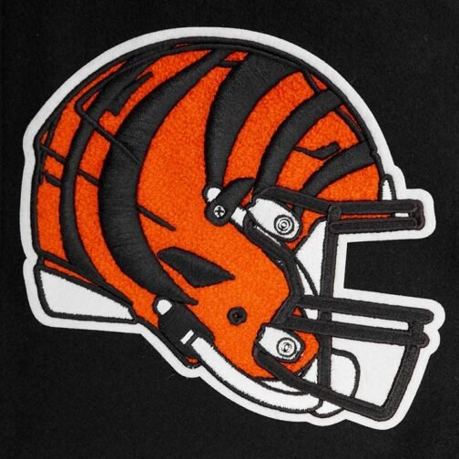 Cincinnati Bengals Mashup Rib Varsity Wool/Leather Jacket - Image 9