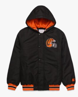Cincinnati Bengals Black Hooded Jacket