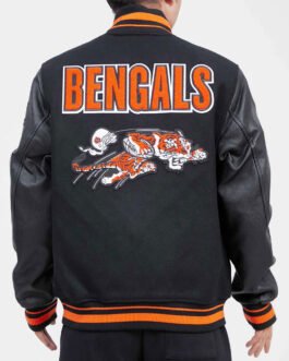 Cincinnati Bengals Retro Classic Rib Varsity Jacket