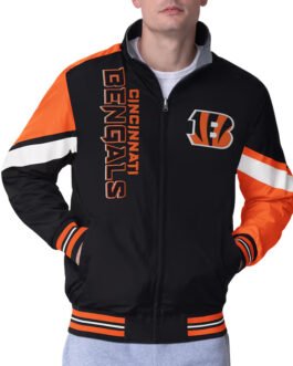 Cincinnati Bengals Strong Arm Black Full-Zip Jacket