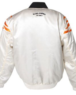 Cincinnati Bengals Team Cream Satin Jacket