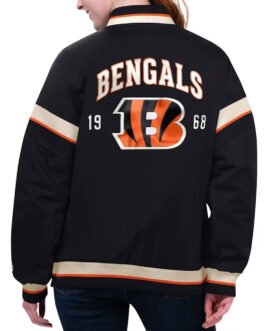 Cincinnati Bengals Tournament Black Varsity Jacket