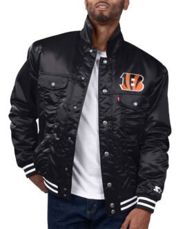 Cincinnati Bengals Silver Tab Trucker Jacket