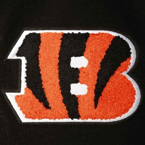 Cincinnati Bengals Black/White Varsity Jacket - Image 4