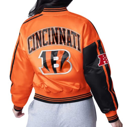 Cincinnati Bengals Zone Blitz Black/Orange Jacket - Image 2