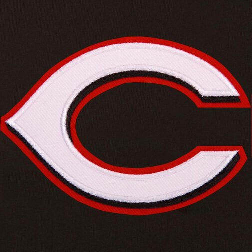 Cincinnati Reds Black and White Varsity Jacket - Image 3