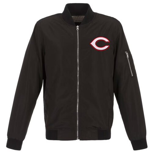 Cincinnati Reds Red Bomber Nylon Jacket - Image 2