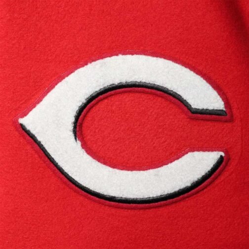 Letterman Cincinnati Reds Wool/Leather Red Jacket - Image 8