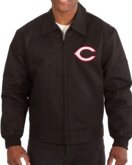 Cincinnati Reds Black Workwear Jacket