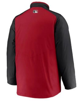Dugout Performance Cincinnati Reds Red and Black Jacket