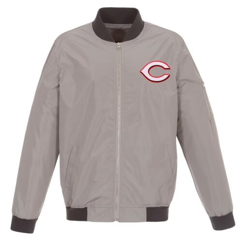 Cincinnati Reds Red Bomber Nylon Jacket - Image 3
