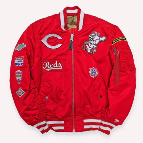 Cincinnati Reds MA-1 Red Bomber Jacket