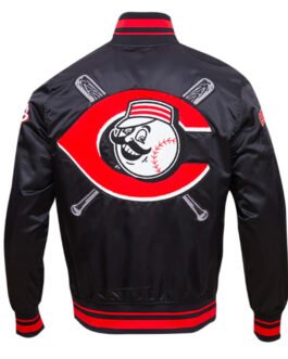 Cincinnati Reds Mashup Classic Rib Satin Jacket