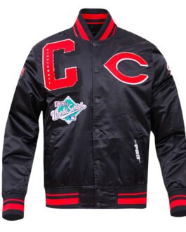 Cincinnati Reds Mashup Classic Rib Satin Jacket