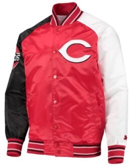 Cincinnati Reds Reliever Raglan Full-Snap Jacket