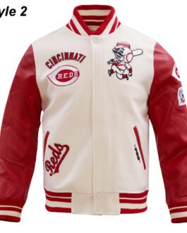 Cincinnati Reds Retro Classic Rib Varsity Jacket