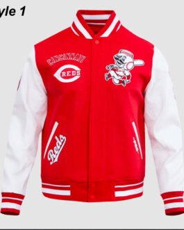 Cincinnati Reds Retro Classic Rib Varsity Jacket