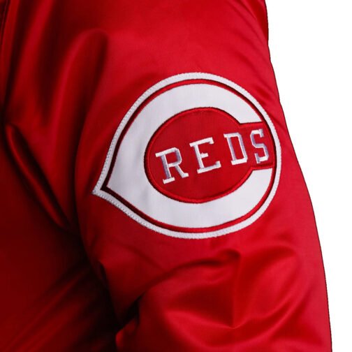 Cincinnati Reds Red Satin Jacket - Image 3
