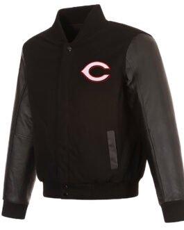 Cincinnati Reds Black Varsity Jacket