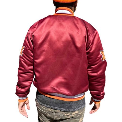 Men’s Claflin University Satin Jacket - Image 3