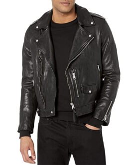 Frankie Jonas Claim to Fame Black Leather Biker Jacket