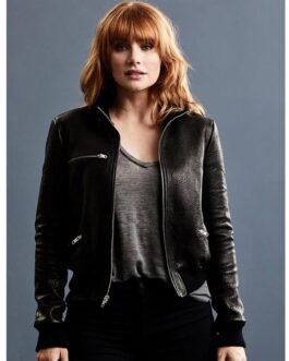 Jurassic World Bryce Dallas Howard Black Leather Jacket