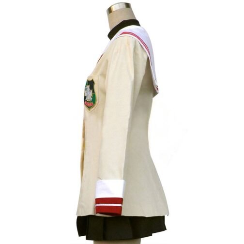 Fuko Ibuki Clannad Cotton Off White Jacket - Image 5