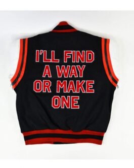 Motto 2.0 Clark Atlanta University Varsity White and Black Jacket