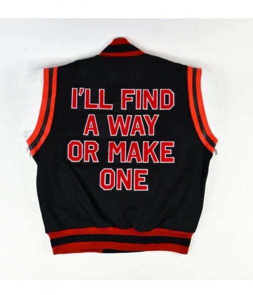 Motto 2.0 Clark Atlanta University Varsity White and Black Jacket - Image 2